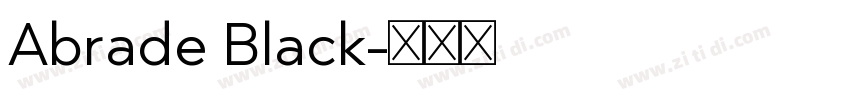 Abrade Black字体转换